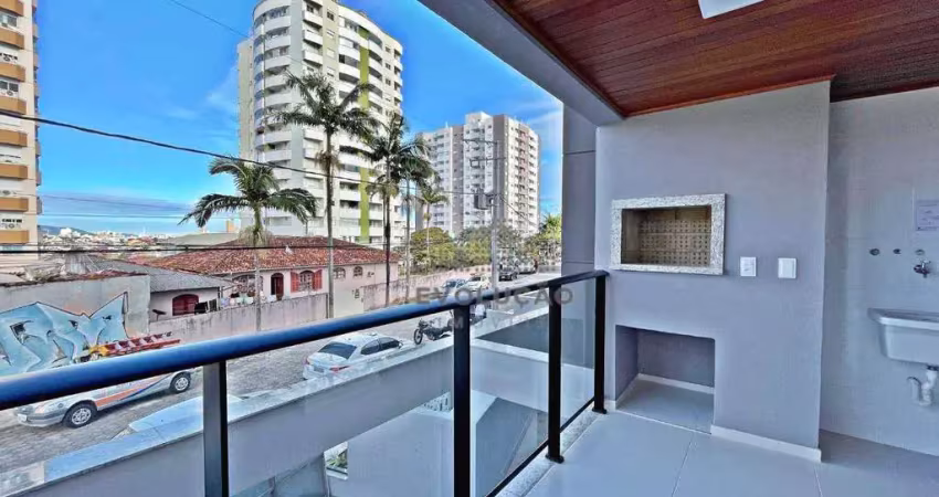 Apto 2 quartos, 1 suíte, 1 vaga, lazer - barreiros, são josé sc