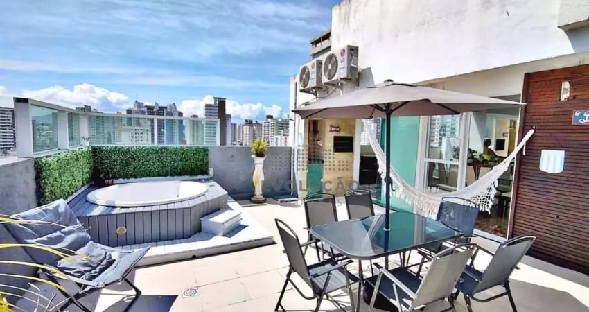 Aceita permuta cobertura duplex com 3 dormitórios à venda, 173 m² por r$ 1.450.000 - campinas - são josé/sc