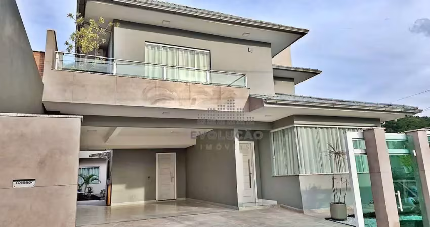 Casa 3  dormitórios com suíte e piscina 270 m² - rio caveiras - biguaçu/sc