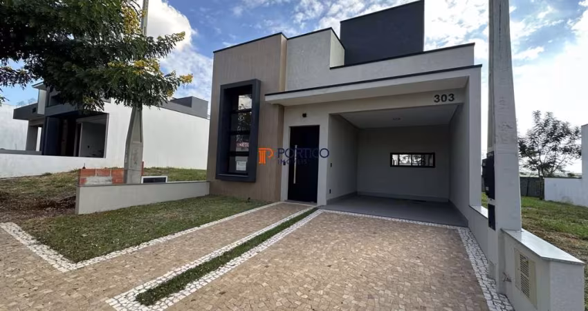 Casa térrea com 3 dormitórios e varanda gourmet sem vizinho de fundo