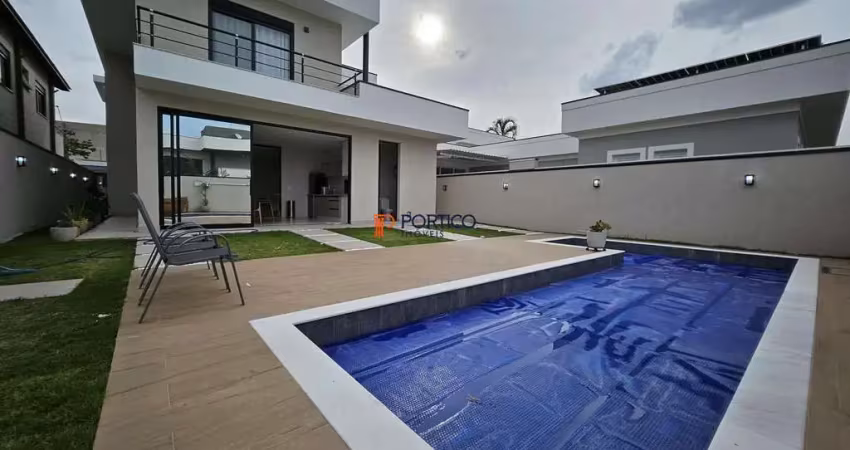 Sobrado novo com piscina à venda em condomínio Paulínia/SP