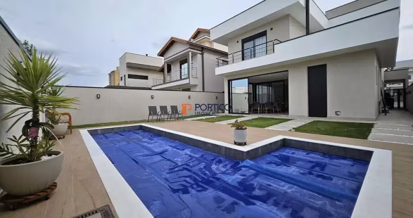 Sobrado novo com piscina à venda em condomínio Paulínia/SP