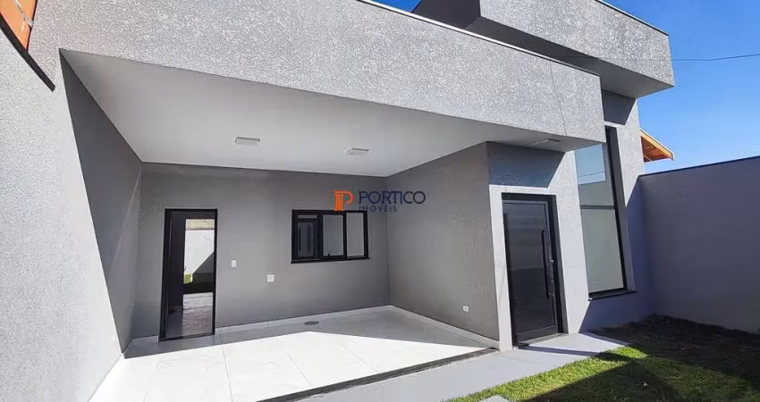 Casa térrea a venda com 3 quartos, 2 vagas de garagem e quintal em paulínia/sp.