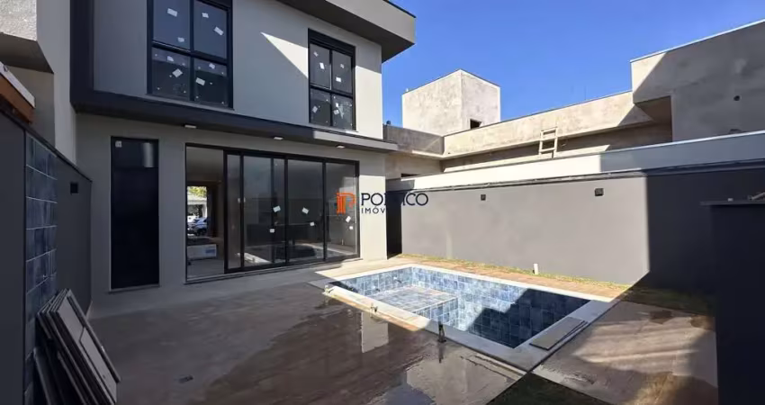 Sobrado com 3 suítes, piscina e acabamento impecável em condomínio fechado – pau