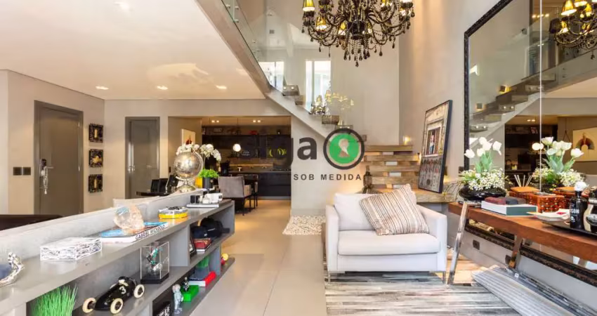 APARTAMENTO DUPLEX MOBILIADA A VENDA COM 2 DORMITORIOS SENDO SUITES EM MOEMA PASSAROS
