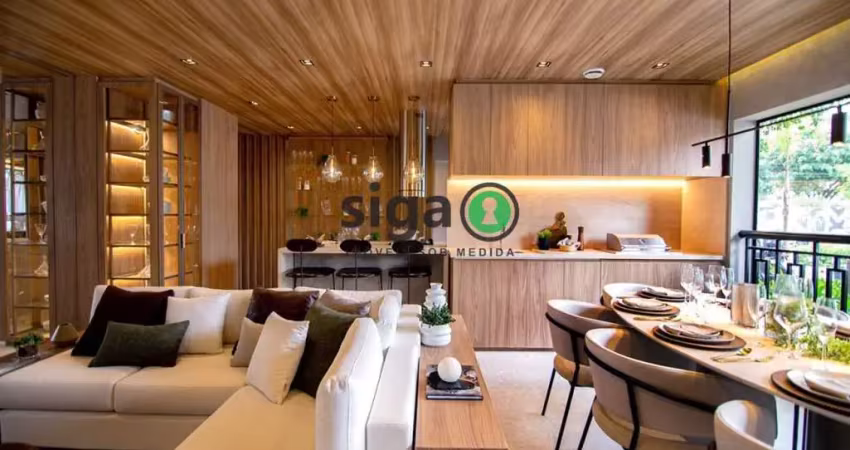 Apartamento a venda no  brooklin com 2 quartos e 2 suítes