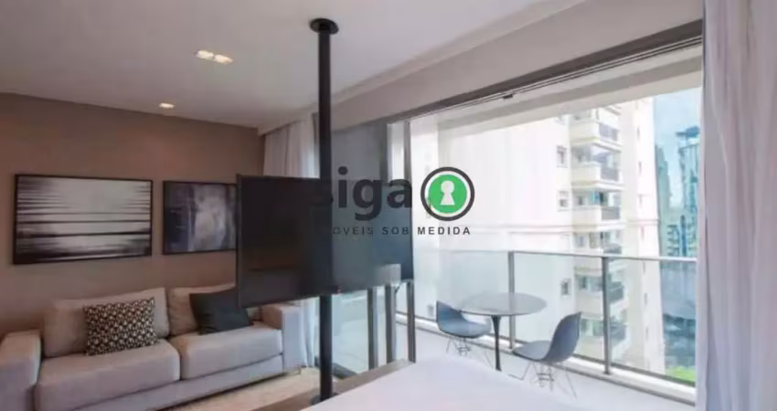 Studio a venda em pinheiros com 36m², mobiliado com 1 vaga de garagem