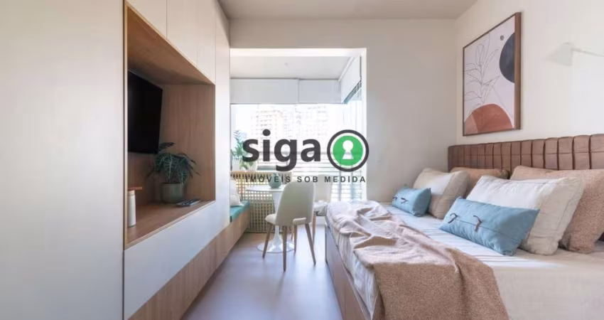 Apartamento Studio para venda no Brooklin mobiliado, São Paulo - SP