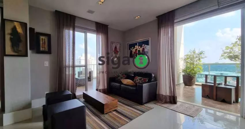 Apartamento duplex 157m² para venda  com 2 dormitorios (suites)  semi mobiliado campo belo