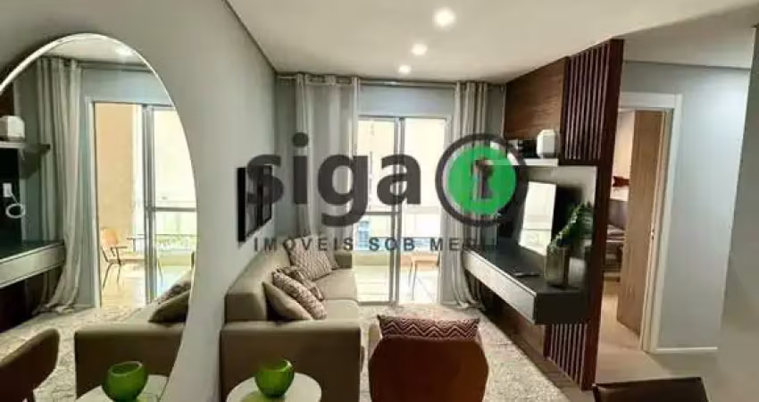 Apartamento para locação no morumbi, são paulo - sp - 55m², todo mobiliado, 2 vagas!