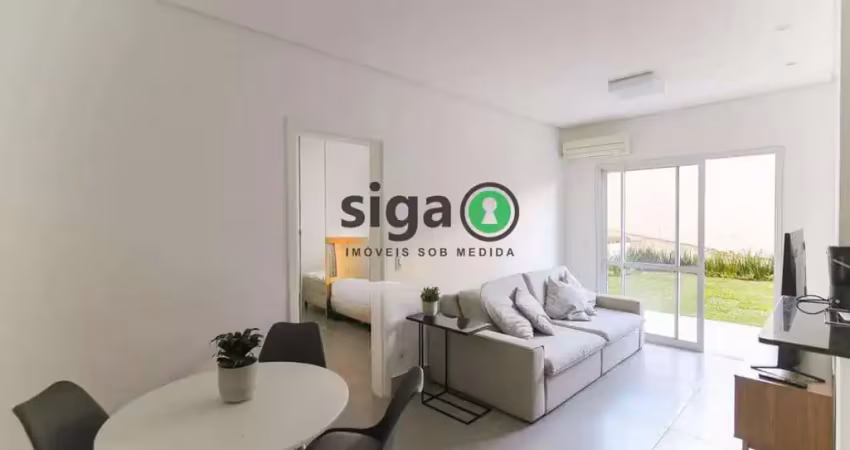 Apartamento garden no jardim leonor | mobiliado, 1 dorm e 2 vagas!