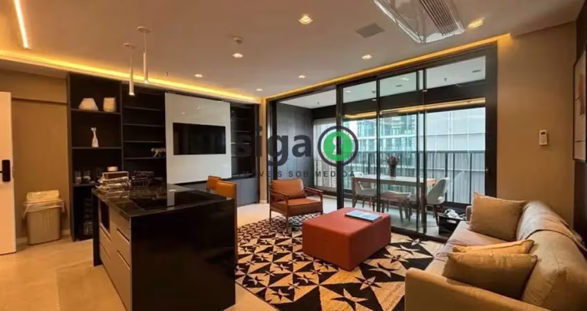 Apartamento 1 Quarto com 1 suíte, 2 vaga de garagem,  77m²  para locação Itaim Bibi
