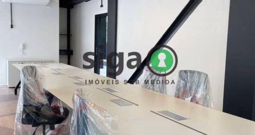Sala Comercial com 40m² com varanda de 40m², opção MOBILIADO com 2 vagas