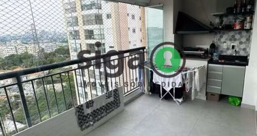 Apartamento de 75m, 3 quartos, varanda gourmet e 2 vagas.