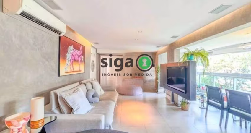 Apartamento á Venda no Brooklin - 124m², 3 Suítes, 4 Vagas!!
