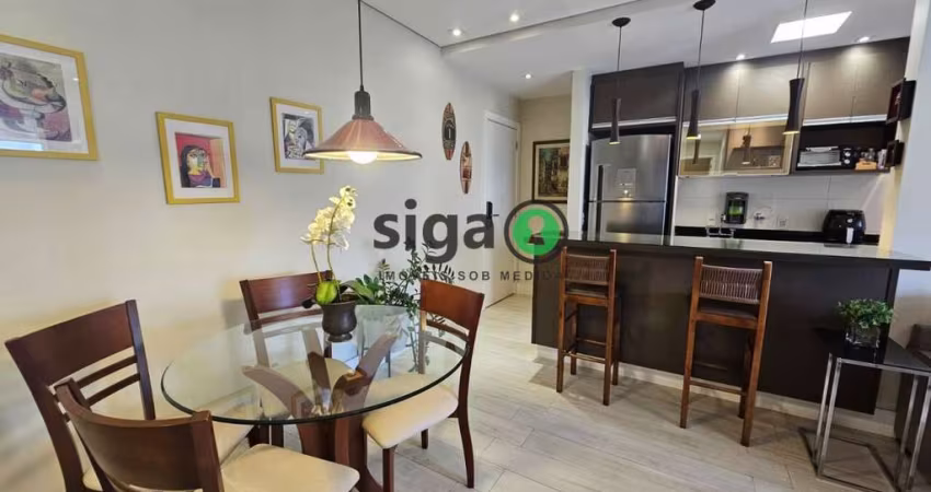 APARTAMENTO PARA LOCAÇÃO NO BROOKLIN TOTALMENTE MOBILIADO, COM AR CONDICIONADO E 1 VAGA! 76M²