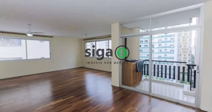 Apto para locação com 160m², 3 quartos sendo 1 suite, 2 vagas no Itaim, Sem Mobilia