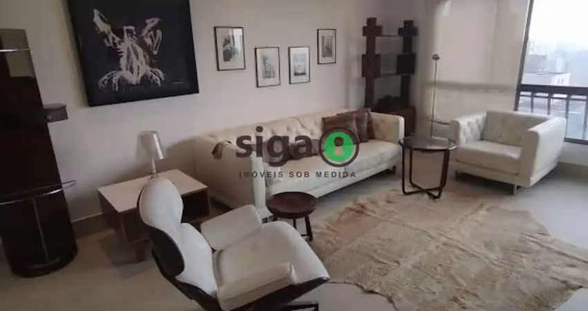Apto para locação no jardim paulista com 120m², com 2 suites , 2 vagas mobiliado