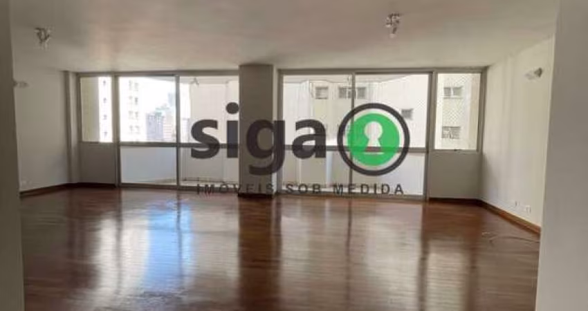 Apto com 230m², para Locação sem mobília, no Jardim Paulista com 3 quartos, sendo 1 suite, 3 vagas