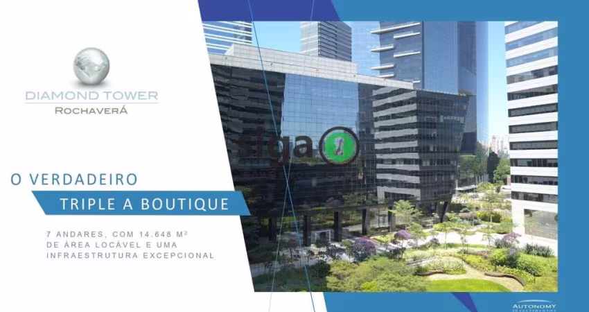 CONJUNTO COMERCIAL 759M²  PARA LOCAÇÃO NO ROCHAVERA COPORATE NO BROOKLIN CHUCRI ZAIDAN