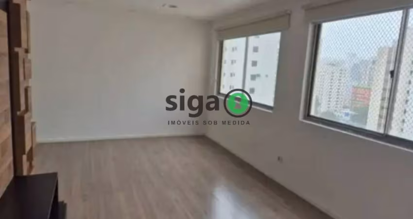 Apto para locação em Moema, com 120m², 3 quartos sendo 1 suite, Sem Mobilia, 1 vaga