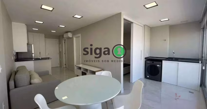 Apto com 49m², com 1 suite, lavabo, 1 vaga de garagem, no bairro Paraiso, Mobiliado