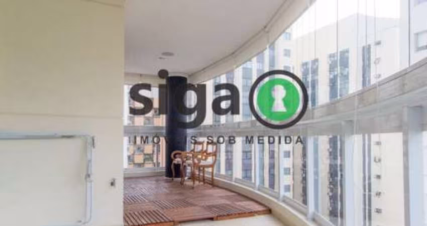 Apartamento a venda em Moema, de 124m, 3 suítes e 3 vagas.
