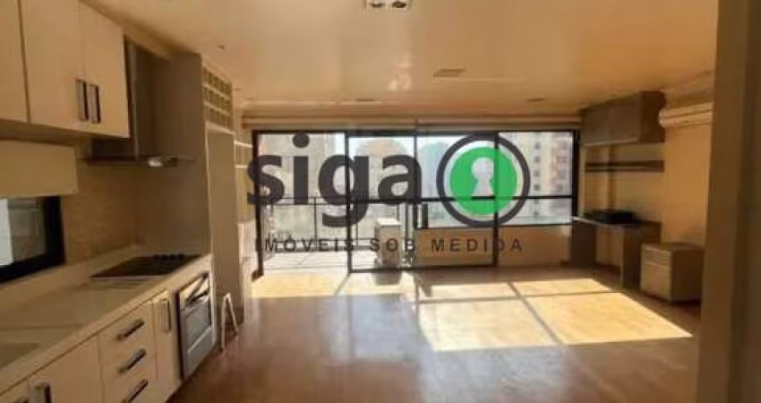Apto para locação com 68m², Sem Mobilia, com 1 quarto,1 banheiro, 2 vagas determinadas