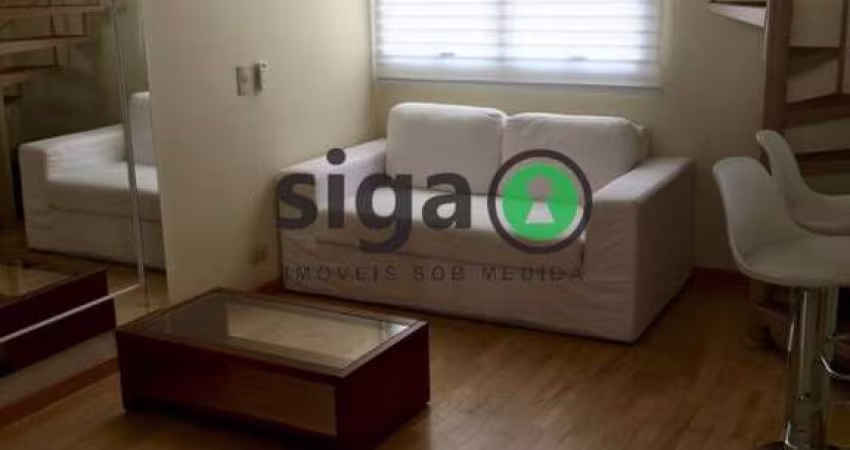 Duplex na Vila Olímpia - 50m², 1 quarto, 1 vaga para Alugar !!