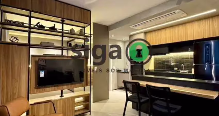 Apartamento para locação 38m² com vaga todo mobiliado localizado no eixo Berrini x Chucrizaidan.