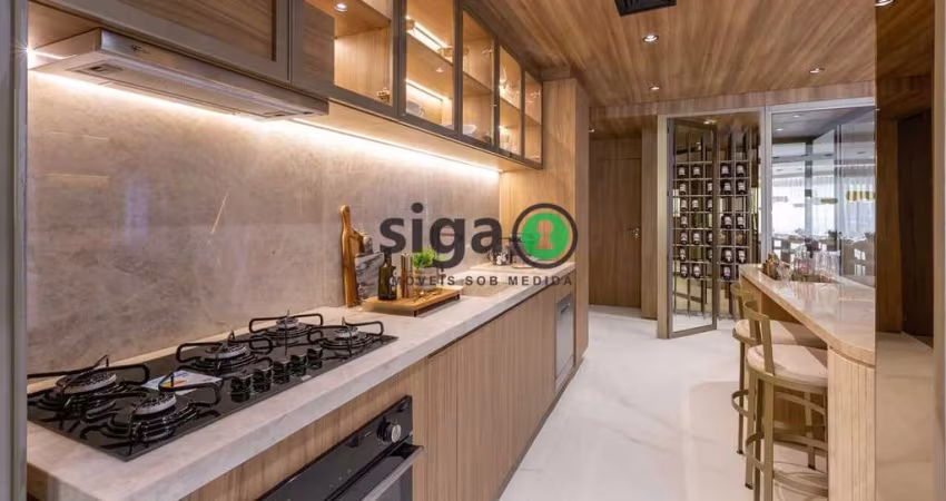 Apartamento à venda no Brooklin ? 138m², 3 quartos, 2 vagas , Quadra de Tênis!