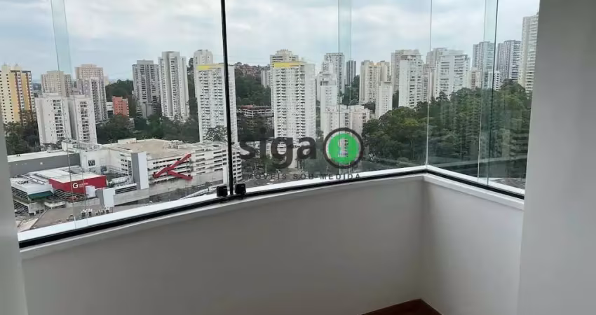 Vende apartamento na vila andrade com uma suíte master, terraço e uma garagem.