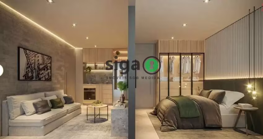 Apartametno á venda no brooklin com 2 quartos e 1 vaga, lazer completo e serviço de holetaria!