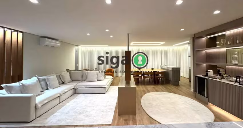Apartamento mobiliado para venda no brooklin, 03 suítes  - são paulo, sp