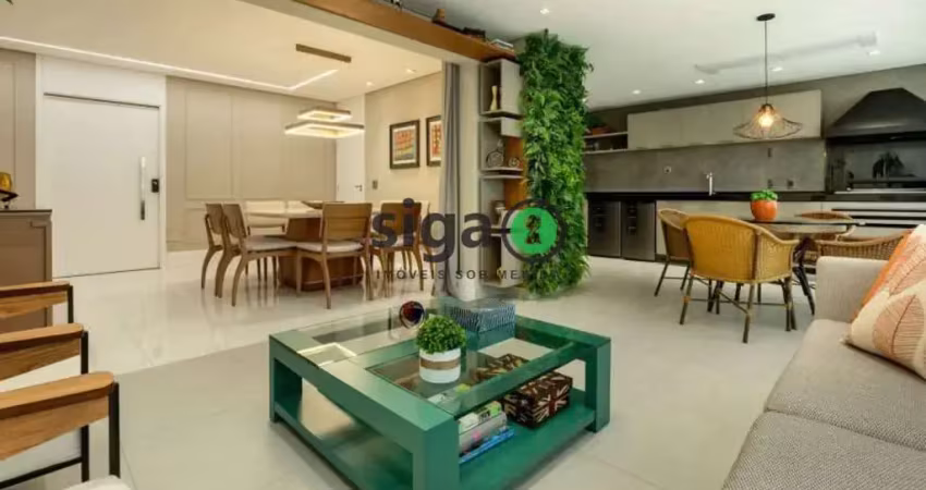 Apartamento para venda em moema com 3 suítes e 4 vagas de garagem.