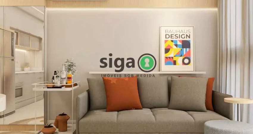 Apartamento á venda 38m² com 1 quarto, 1 vaga  localizado no eixo berrini x chucrizaidan.