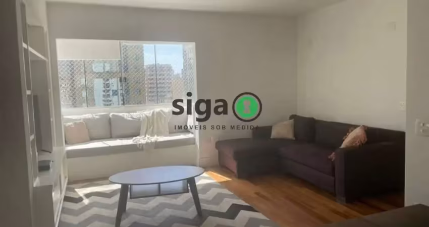 Apto com 115m², no itaim bibi, para locação , mobiliado com 3 quartos sendo 1 suite, 2 vagas