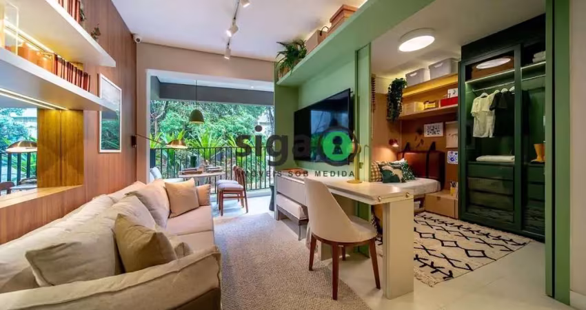 Apartamento 46?m² com 2 dormitórios em brooklin ? a 150 metros do metrô borba gato