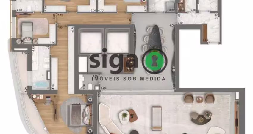 Apartamento de luxo no jardim europa com vista infinita ? 339m² e 4 suítes