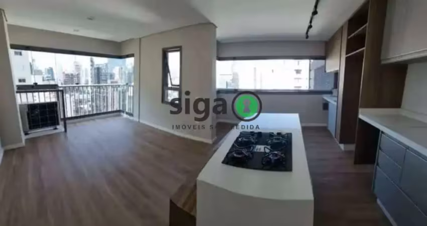 Apto para locação em moema com 61m², 2 quartos, sendo 1 suite e 1 vaga, semi mobiliado.