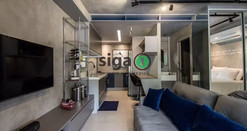 Studio mobiliado à venda com 43m², 1 quarto, 1 vaga, na consolação