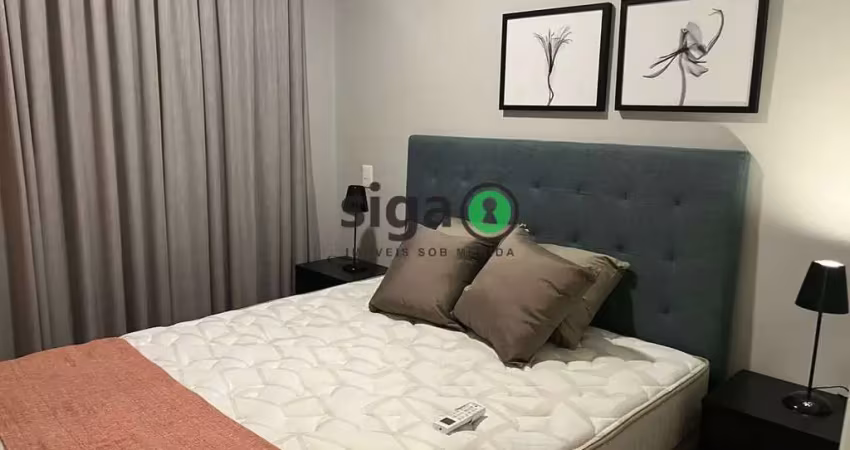 Apartamento á venda 38m² com vaga todo mobiliado localizado na chácara santo antônio, são paulo