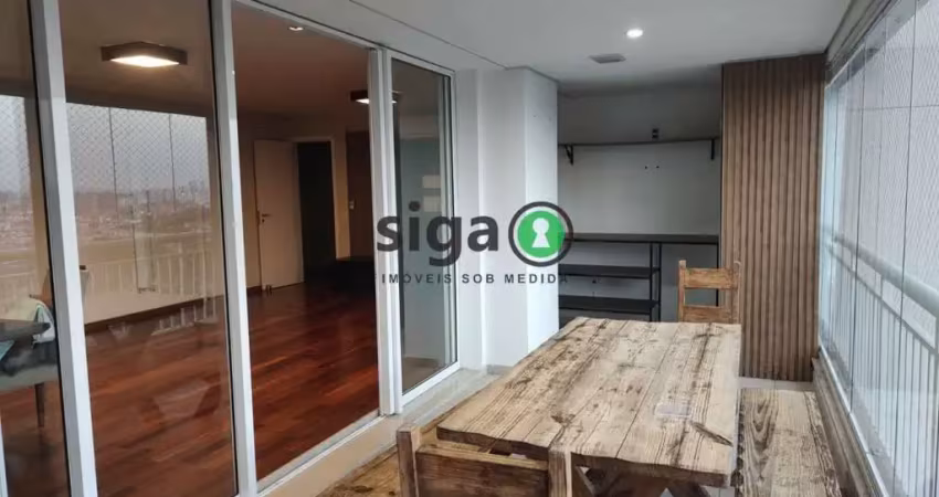 Aluguel - apartamento reformado no condomínio paulistano , 141m² , 3 suítes , varanda gourmet