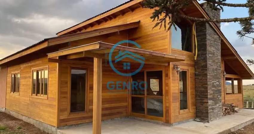 Chalé + loft com vista para as montanhas e terreno de 20.300m² (2.3 hectares) à venda em urupema/sc