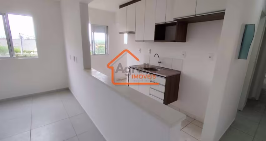 Apartamento primeiro andar à venda em Mogi Mirim-SP: 2 quartos, 1 sala, 1 banheiro, 1 vaga, Condomínio Parque Imperial com planejados.