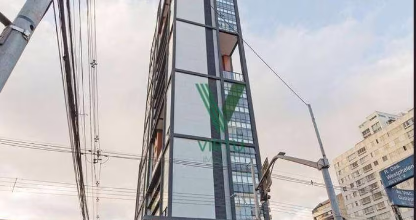 Studio com 1 dormitório para alugar, 25 m² por R$ 2.480,00/mês - Centro - Curitiba/PR
