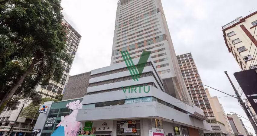 Apartamento com 1 dormitório para alugar, 45 m² por R$ 2.560,00/mês - Centro - Curitiba/PR