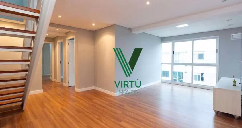 Apartamento duplex com 3 dormitórios à venda, 190 m² por r$ 1.500.000,00 - vista alegre - curitiba/pr