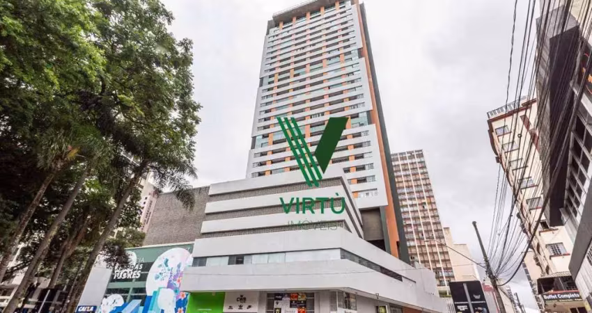 Apartamento com 1 dormitório para alugar, 45 m² por r$ 2.910,00/mês - centro - curitiba/pr