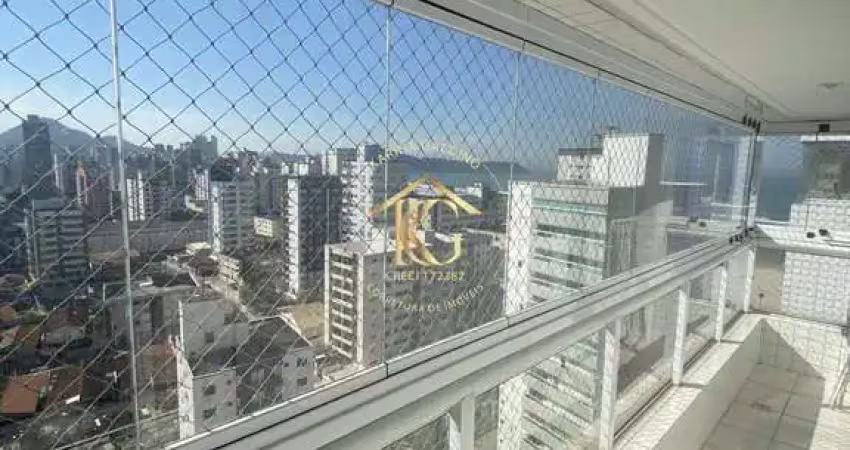 Apto 2 quartos (1 suíte) guilhermina: lazer completo varanda gourmet, 80m praia!